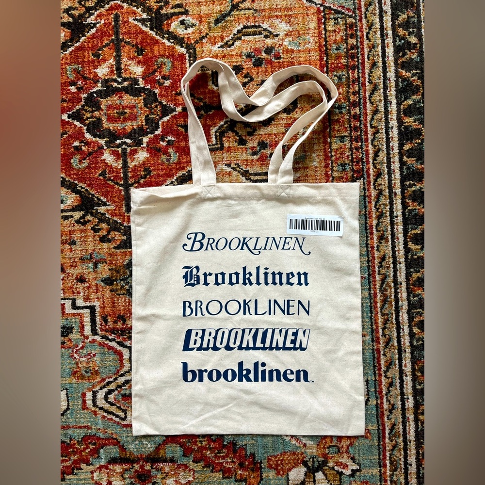 Brooklinen Canvas Tote Bag New with Tags